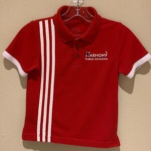 Harmony Public School Unisex Uniform Short Sleeve Polo Shirt. Size YS